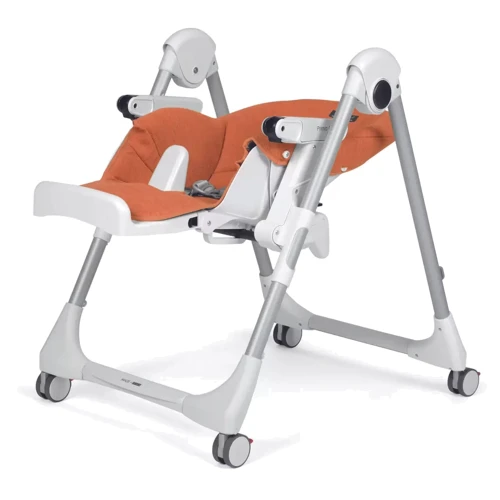 Стільчик для годування Peg-Perego Prima Pappa Follow Me Wonder Orange помаранчевий плямостійкий (IH01000000WD48) фото 7