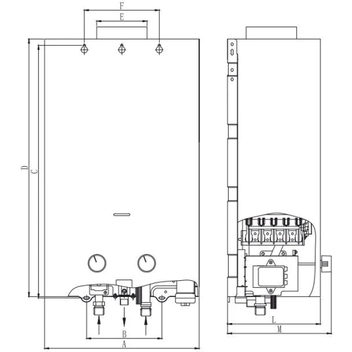 Водонагрівач газовий Zanussi GWH 10 Fonte Glass Venezia: Продуктивність, л/хв 10