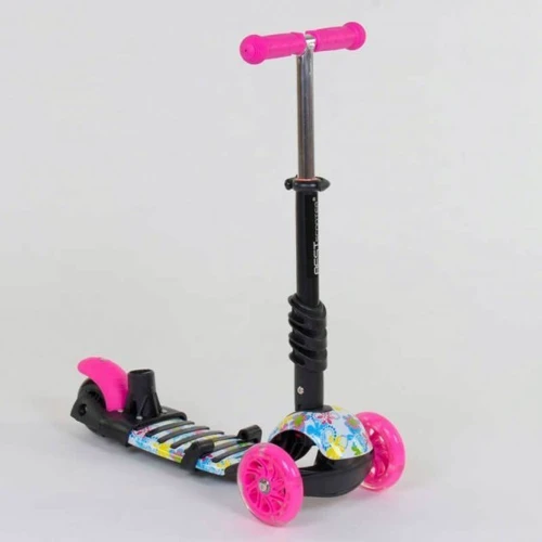Самокат Best Scooter розовый (62310): Количество колес 3