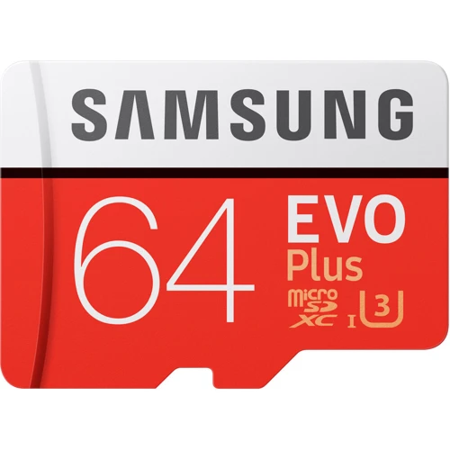Карта памяти Samsung 64GB microSDXC Class 10 UHS-I U3 Evo Plus + adapter (MB-MC64GA/RU): Тип карты microSDXC