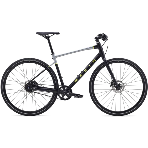 Велосипед Marin PRESIDIO 3 рама - L 2022 28" Satin Black/Charcoal/Gloss Hi-Vis Yellow (SKD-43-19)