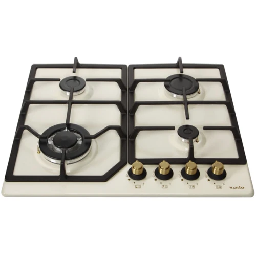 Варильна поверхня газова Ventolux HSF640-L3 CESBT (IVORY/BRONZE): Робоча поверхня емаль