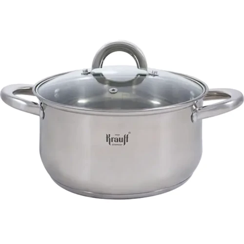 Кастрюля Krauff Steil со стеклянной крышкой 22 см 4.5 л (26-238-076)
