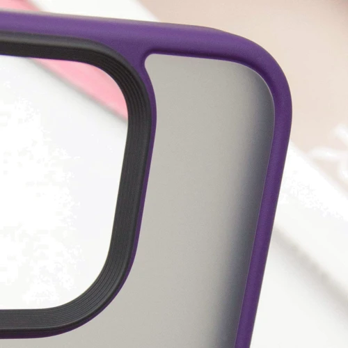 Чехол для iPhone Mobile Case TPU+PC Metal Buttons Dark Purple for iPhone 16 Pro Max фото 5