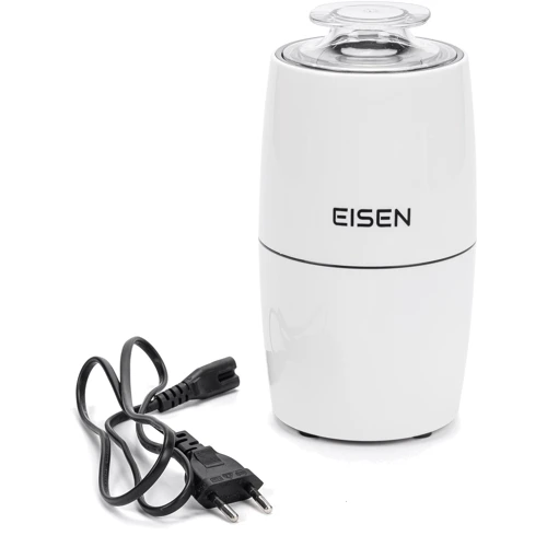 Кофемолка Eisen ECG-025: Блокировка включения при снятой крышке Есть