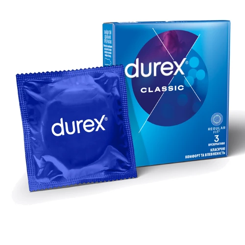 Презервативы латексные со смазкой Durex №3 Classic классические