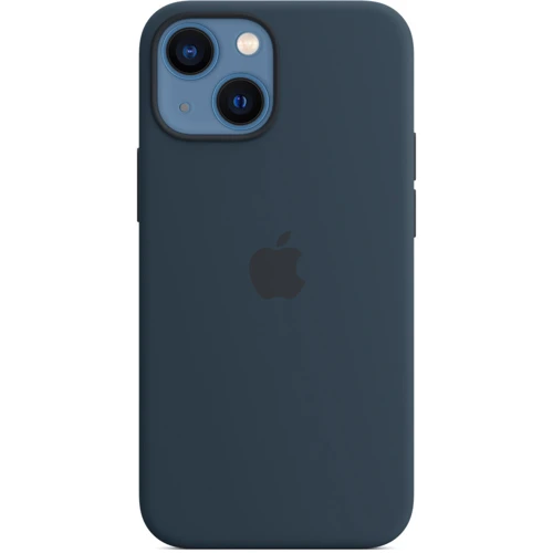 Чехол для iPhone Apple Silicone Case with MagSafe Abyss Blue (MM213) for iPhone 13 mini: Материалы Силикон