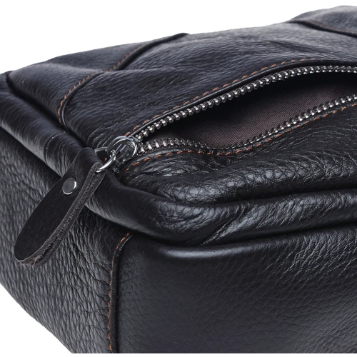 Чоловіча сумка планшет Borsa Leather темно-коричнева (K11027-d.brown): Країна виробник Тайвань
