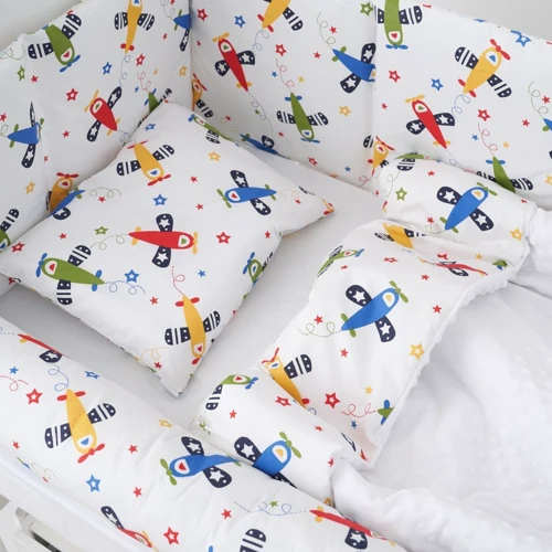 Постельный комплект Twins Sky 4060-TS-01 white/boy 6 эл. белый