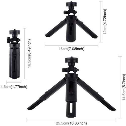 Кольцевая USB LED лампа Puluz PKT3059B 6.2" с настольным штативом (PKT3059B) фото 6