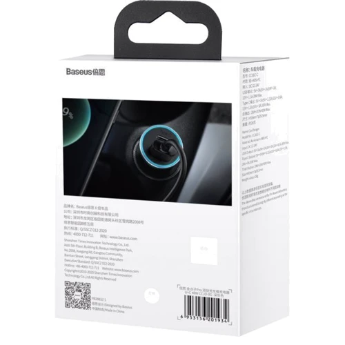 Зарядное устройство Baseus Car Charger USB+USB-C Golden Contactor Pro 40W Dark Gray (CCJD-0G) фото 11
