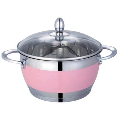 Кастрюля Кастрюля Lessner 55117-18P Color Pink Brighton (2.7л) фото 2