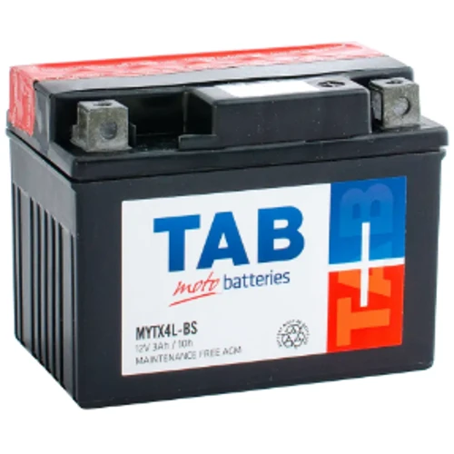 Мотоциклетный аккумулятор TAB MOTO 3 Ah MYTX4L-BS AGM