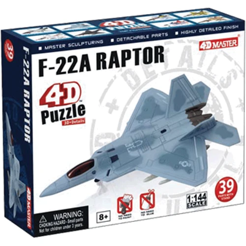 Объемный пазл 4D Master "Многоцелевой истребитель F-22A Raptor (Ящер)" (26201)