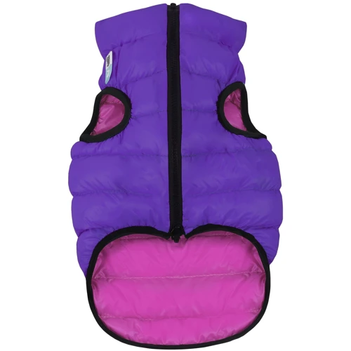 Курточка двусторонняя AiryVest для средних собак, размер M 50, розово-фиолетовая (4823089301693): Длина спины 45-50 см