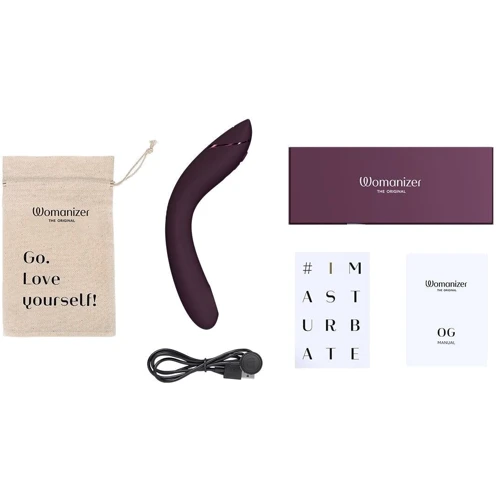 Вибратор для точки G с вакуумной стимуляцией Womanizer OG Aubergine