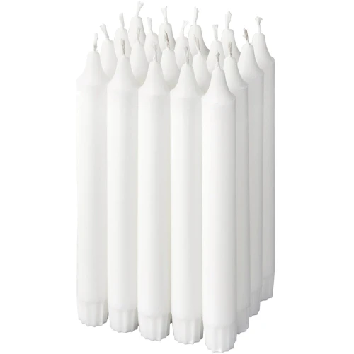 Свеча канделябр без запаха ІКЕА Jubla 19 см Белый (60191916): undefined undefined