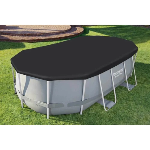 Накрытие для овального каркасного бассейна Bestway 427x250x100 см (58425) фото 3
