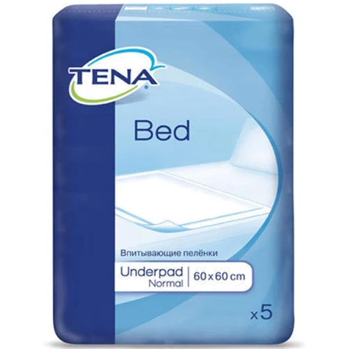 Одноразові пелюшки, що вбирають Tena Bed Normal 60х60, 5 шт