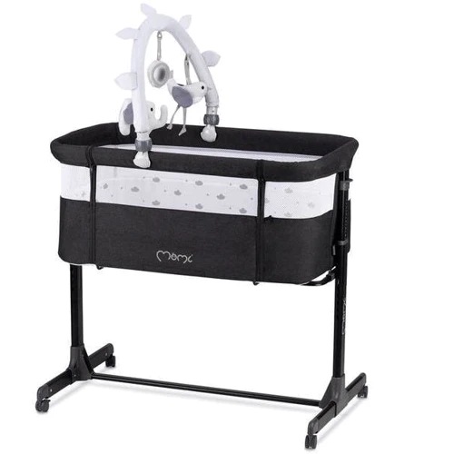 Ліжечко приставне Momi Revo Dark Grey (4423)