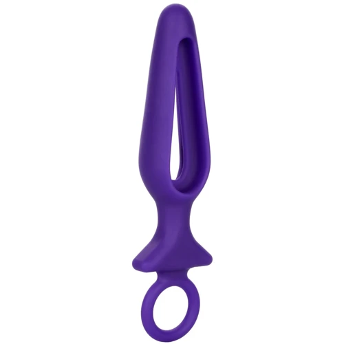 Анальная пробка Pipdream Silicone Groove Probe, 10,25х3,25 см, фиолетовый