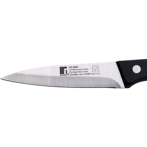 Нож Bergner Resa для чистки овощей 9 см (BG-4066): Особенности Нескользящее покрытие рукоятки, Эргономичность