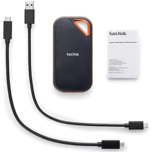 Внешний жесткий диск SanDisk Extreme PRO Portable SSD V2 (SDSSDE81-1TOO-G25): Размеры, мм 110.26x57.34x10.22