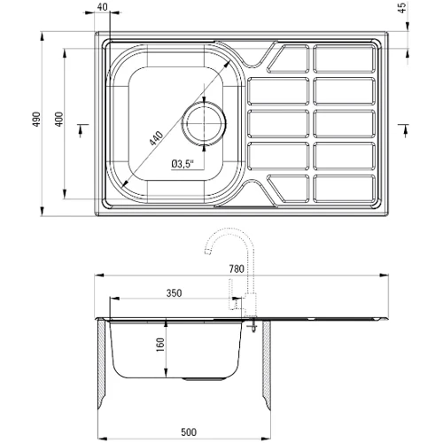 Кухонная мойка Deante Soul ZEO 0113