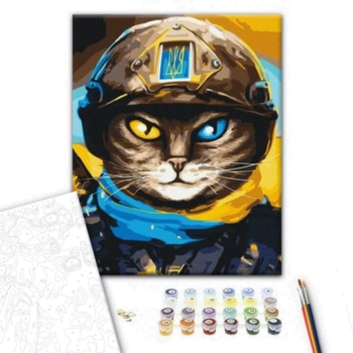 Картина по номерам Brushme Котик Защитник ©Марианна Пащук 40х50 см (BS53083): Производитель Brushme