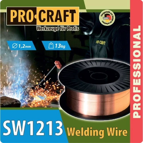 Проволока сварочная ProCraft SW1213 (1.2мм, 13кг) фото 1