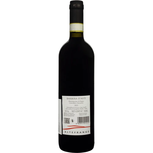 Вино Altefrange Barbera D'Asti DOCG червоне сухе 0.75 л (FSH_8003911011211): Країна виробник Италия