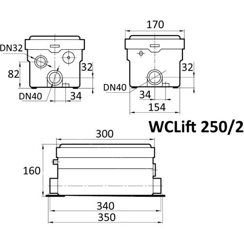 Станция канализационная NPO WCLIFT 250/2