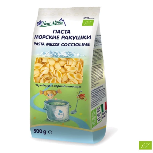 Макароны FLEUR ALPINE органик Морские ракушки 500 г (1584009): Тип Макароны