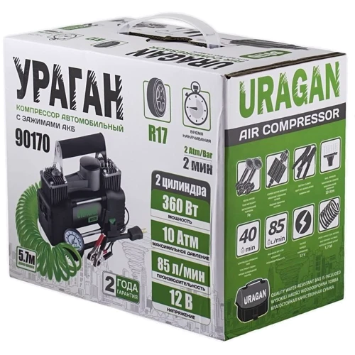 Автокомпрессор URAGAN 90170