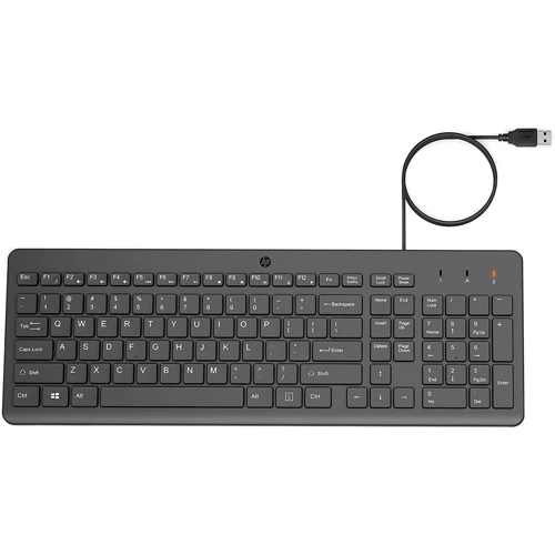 Клавіатура HP 150 USB Black (664R5AA): Тип клавіш мембранный