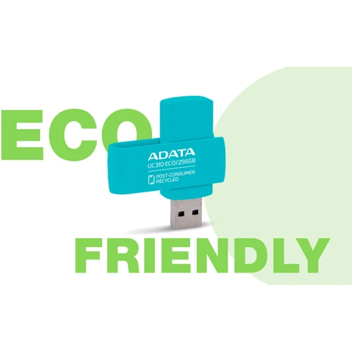 USB-флешка ADATA 256GB UC310 Eco USB 3.2 Green (UC310E-256G-RGN) фото 5