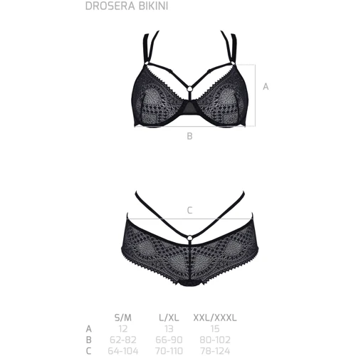 Комплект ECO Passion DROSERA BIKINI black XXL/XXXL