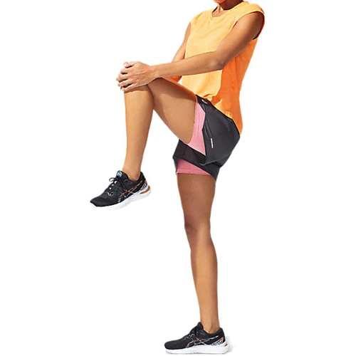 Спортивні шорти Asics Ventilate 2-N-1 3.5In Short 2012A772-022 40 сірі: Вид Спортивные шорты