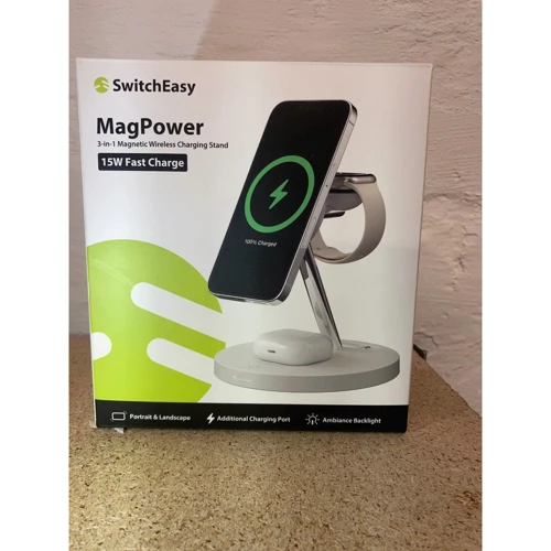 SwitchEasy Wireless Charger Stand MagSafe White (GS-103-235-290-12) for iPhone 15 I 14 I 13 I 12 series and Apple Watch (Зарядные устройства) (77670328) Stylus Approved: Производитель SwitchEasy