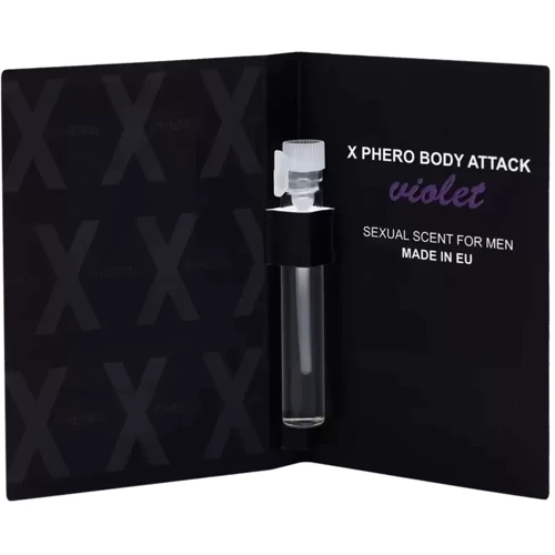 Духи с феромонами для мужчин X phero Men Violet Body Attack, 1 ml
