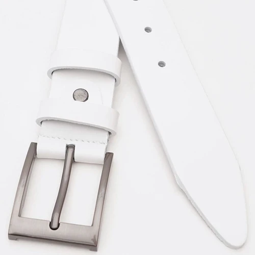 Чоловічий ремінь Borsa Leather білий (V1115FX14-white): Стать Мужской