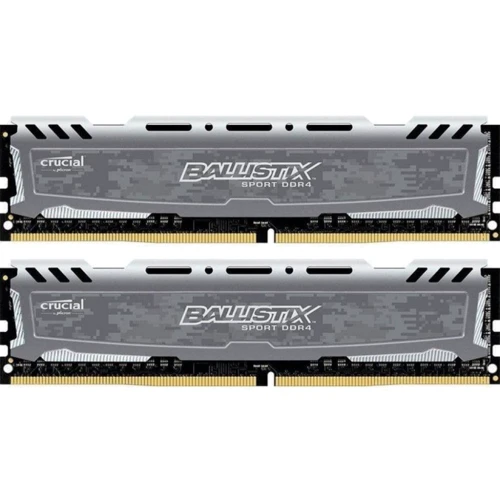 Crucial 16 GB (2x8GB) DDR4 3200 MHz Ballistix Sport LT Gray (BLS2K8G4D32AESBK)