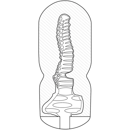 Мастурбатор з ефектом відсмоктування Fleshnash Cozy Touch (білий), 15х6.7см