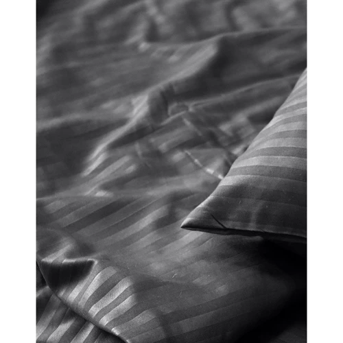 Простирадло LightHouse Mf Stripe Аnthracite страйп-мікрофібра 215х240см (2200000605191): Тип простынь