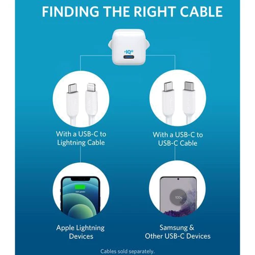 Зарядное устройство ANKER USB-C Wall Charger PowerPort III Nano 20W White (A2633G22) фото 6