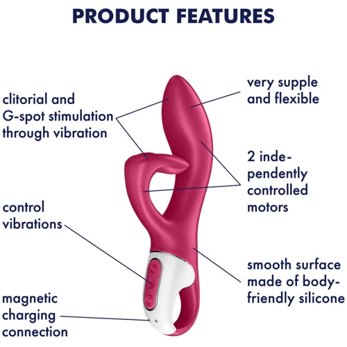 Вибратор-кролик Satisfyer Embrace Me berry