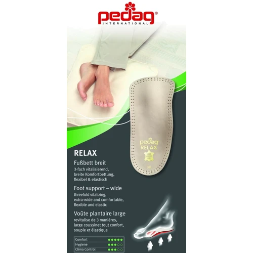 Стелька-супинатор мужская Pedag Relax размер 44 (4000354128449): Вид плоскостопия Комбинированное