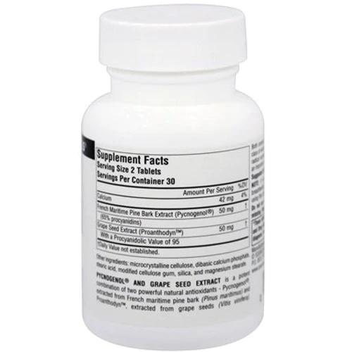 Source Naturals Pine Bark Extract, 60 Tab: Вид ферментні