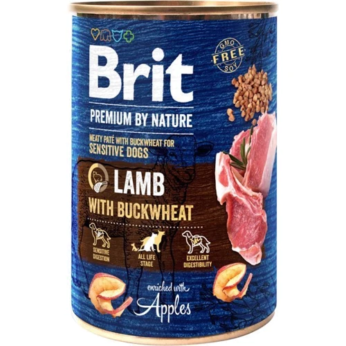 Влажный корм Brit Premium by Nature Lamb with Buckwheat 400 г
