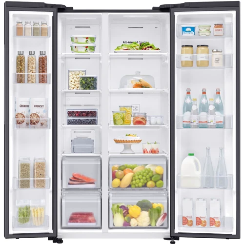 Холодильник Side-by-Side Samsung RS62DG5003B1UA: Расположение морозильной камеры Нижнее